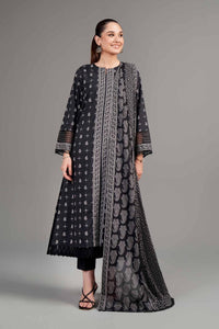 3 Pcs Women's Unstitched Lawn Printed Suit