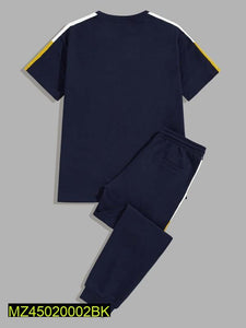 2 Pcs Men's Dry-Fit Plain Track Suit