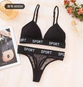 Comfortable Sports Bra And Lingerie Set